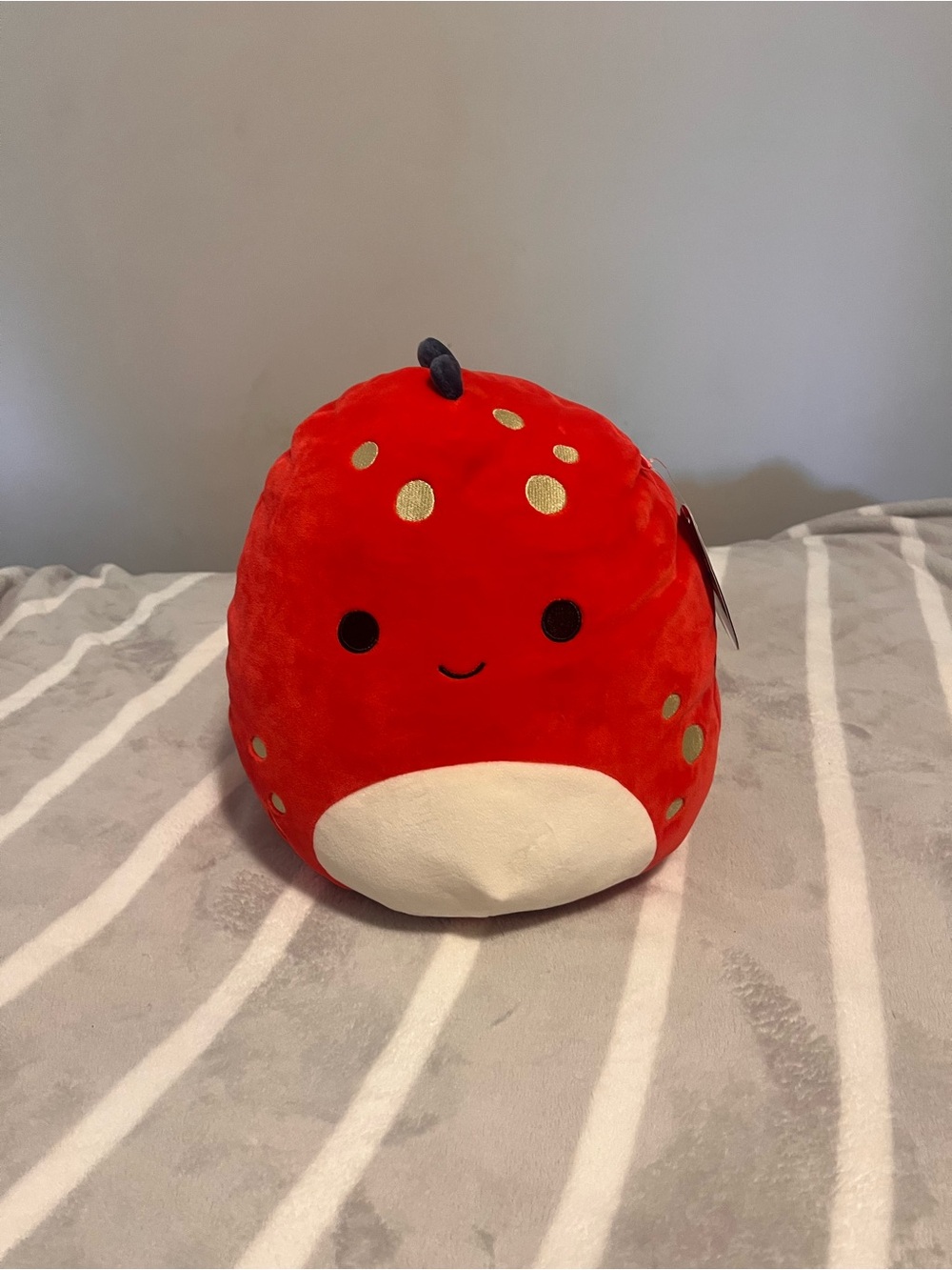 dolan Red Dinosaur Plush with Cream Belly